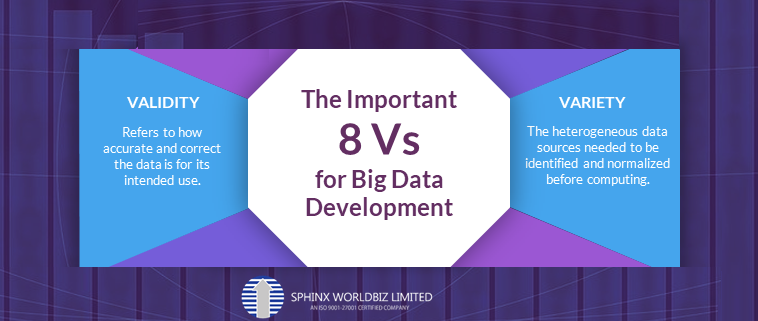 The Important 8 Vs for Big Data Development - Infographics